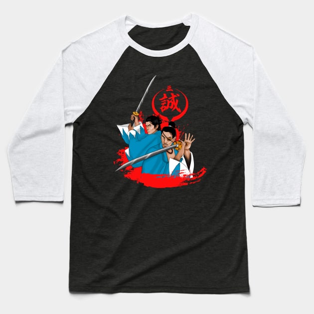 Yakuza Ishin! Baseball T-Shirt by wenderinf